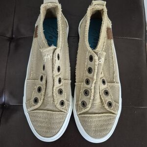 Tan Slip-On Sneakers